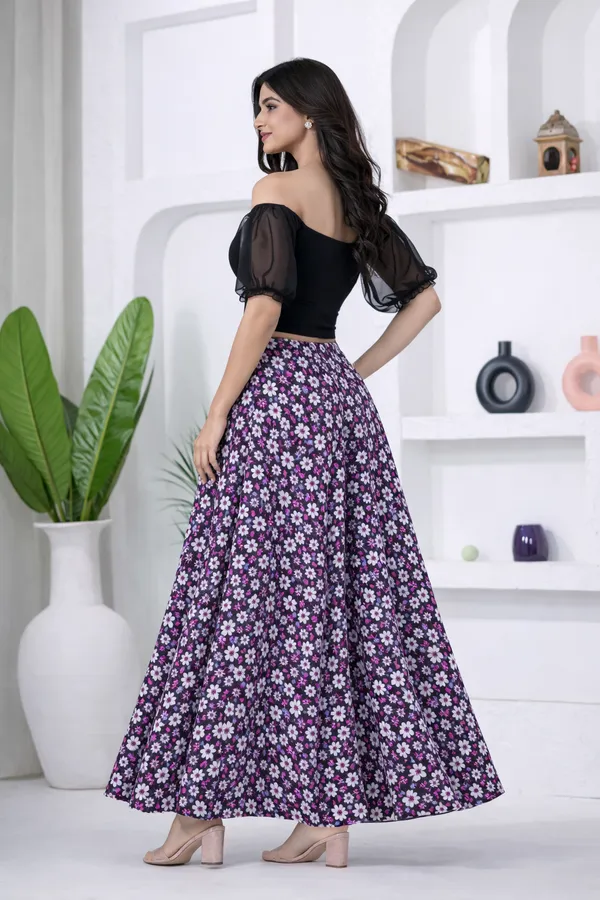 Purple_Viscose_Lycra_Floral_Print_A-Line_Maxi_Skirt_For_Women