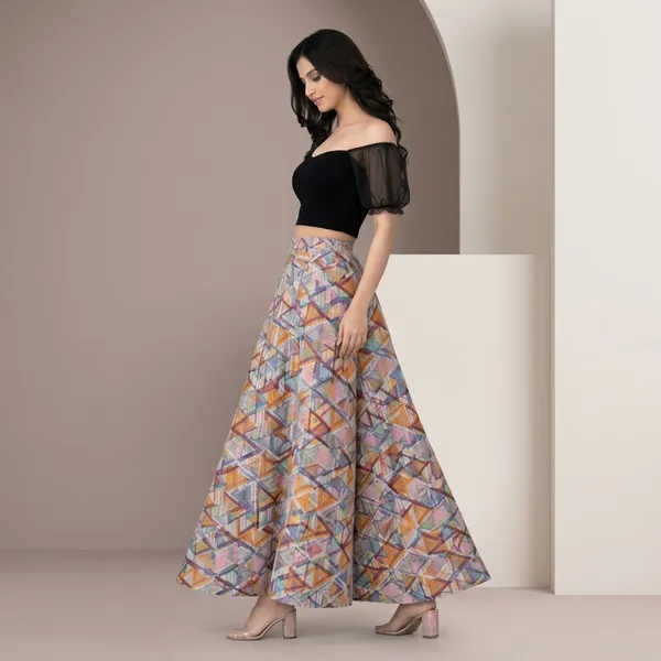 Multicolor_Viscose_Lycra_Off_Shoulder_Crop_Top_Printed_Maxi_Skirt_Set_For_Women