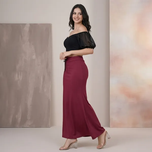 Multicolor_Cotton_Lycra_Off-Shoulder_Crop_Top_Mermaid_Skirt_Set_For_Women