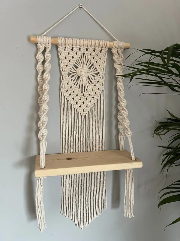Boho_Chic_Macrame_Wooden_Shelf_Hanger_|_Living_Room,_Bedroom_Decor