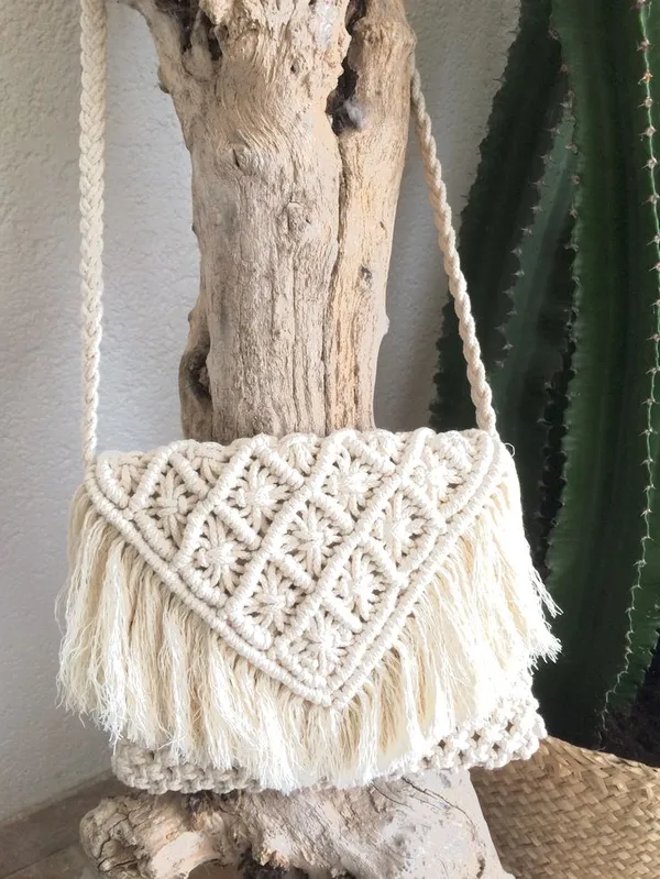 Macrame_Sling_Bag/_Purse_