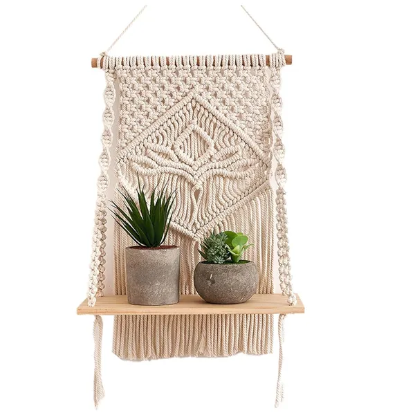 Mom's_Rope_Indoor_Macrame_Wooden_Shelf_Hanger