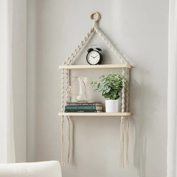 Premium_Macrame_Wall_Hanging_Shelf_Bohemian_Designs_Home_Decor_Pine_Wooden_Shelves
