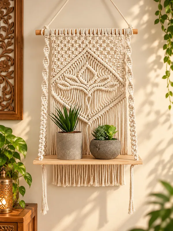 Mom's_Rope_Indoor_Macrame_Wooden_Shelf_Hanger