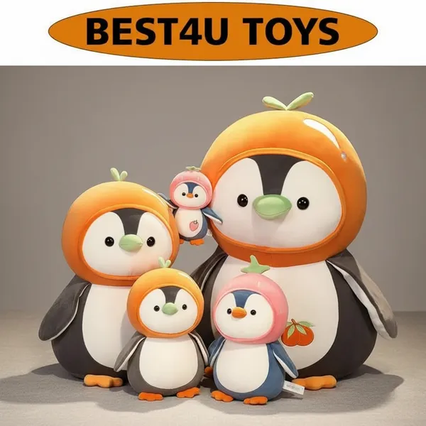 Best4U_Toys_Penguin_And_Unicorn_Combo_Soft_Toy_Loveable_Teddy_Bear_Gift_For_Girls_(4Pcs)_-_18_Cm_(Multicolor)