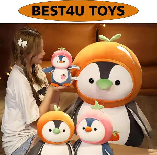 Best4U_Toys_Fruit_Penguin_Plush_Toys_Soft_Cuddly_Perfect_For_Kids_And_Girls_Random_Color_-_25_Cm_(Random_Color)