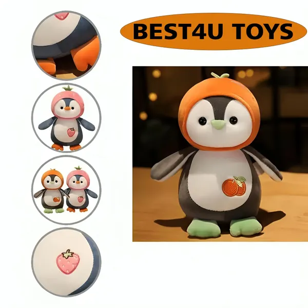 Best4U_Toys_Fruit_Penguin_Plush_Toys_Soft_Cuddly_Perfect_For_Kids_And_Girls_Random_Color_-_25_Cm_(Random_Color)