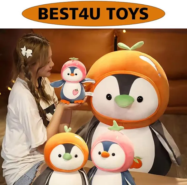 Best4U_Toys_Penguin_And_Unicorn_Combo_Soft_Toy_Loveable_Teddy_Bear_Gift_For_Girls_(4Pcs)_-_18_Cm_(Multicolor)