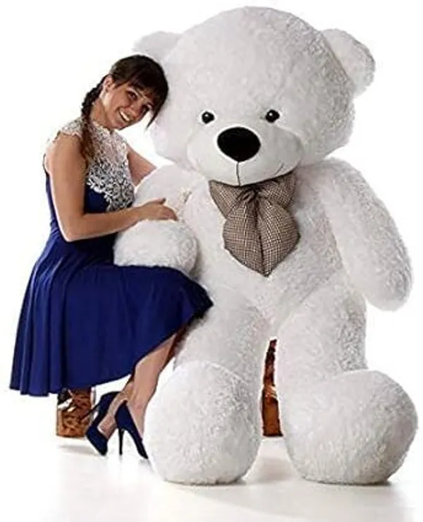 Best4U_Toys_2_Feet_White_Premium_Soft_Teddy_Bear,Perfectly_Teddy,_Huggable,_Ideal_Gift!_-_60_Cm_(White)
