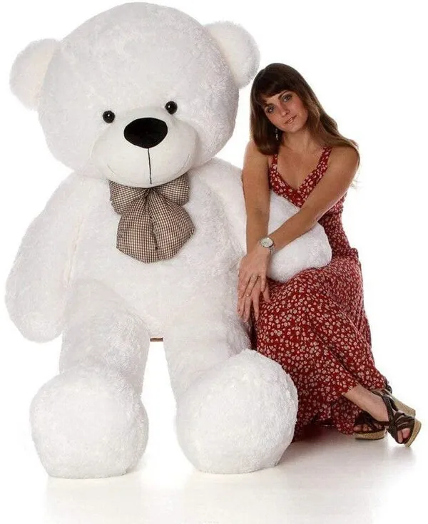 Best4U_Toys_2_Feet_White_Premium_Soft_Teddy_Bear,Perfectly_Teddy,_Huggable,_Ideal_Gift!_-_60_Cm_(White)