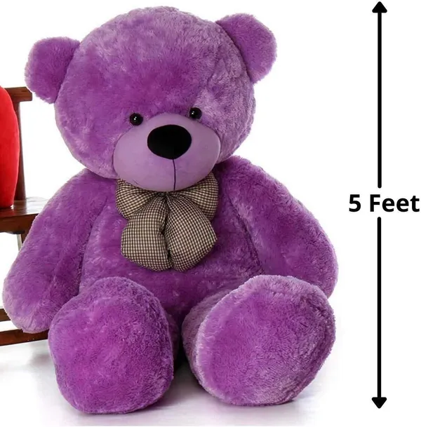 Best4U_Toys_5_Feet_Purple_Premium_Soft_Teddy_Bear_–_Perfectly_Cuddly,Huggable_&_Ideal_Gift!_-_156_Cm_(Purple)