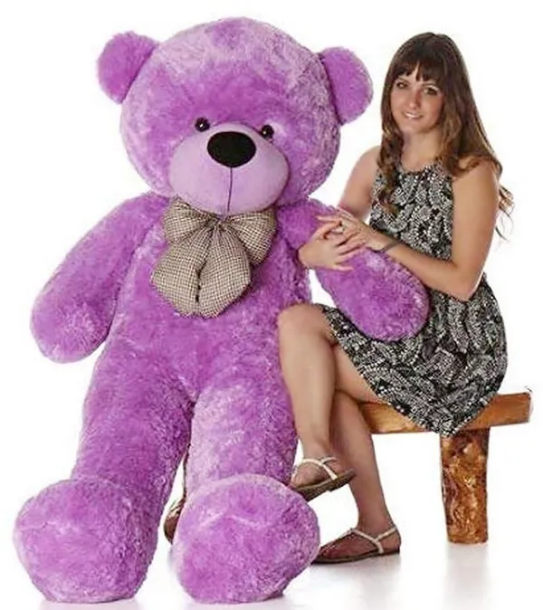 Best4U_Toys_5_Feet_Purple_Premium_Soft_Teddy_Bear_–_Perfectly_Cuddly,Huggable_&_Ideal_Gift!_-_156_Cm_(Purple)