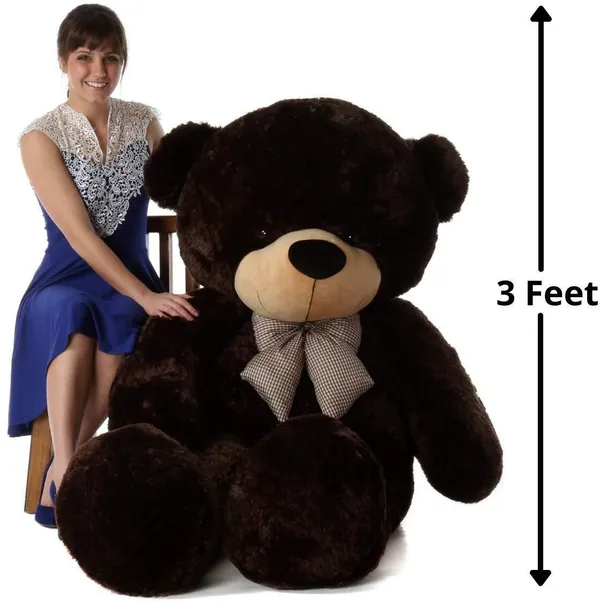 Best4U_Toys_3_Feet_Chocolate_Soft_Teddy_Bear_–_Perfectly_Cuddly,_Huggable_&_Ideal_Gift!_-_90_Cm_(Chocolate)