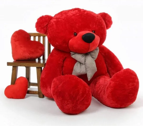 Best4U_Toys_5_Feet_Red_Premium_Soft_Teddy_Bear_–_Perfectly_Cuddly,_Huggable_&_Ideal_Gift!_-_156_Cm_(Red)