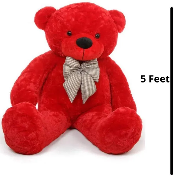 Best4U_Toys_5_Feet_Red_Premium_Soft_Teddy_Bear_–_Perfectly_Cuddly,_Huggable_&_Ideal_Gift!_-_156_Cm_(Red)