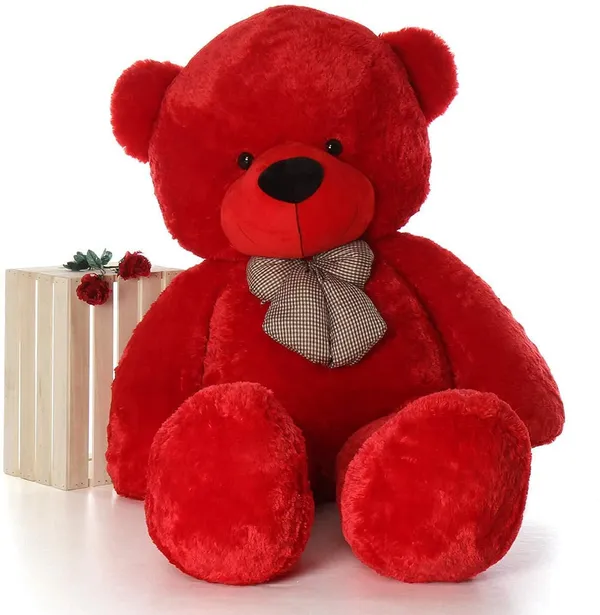 Best4U_Toys_4_Feet_Red_Premium_Soft_Teddy_Bear_–_Perfectly_Cuddly,_Huggable_&_Ideal_Gift!_-_120_Cm_(Red)