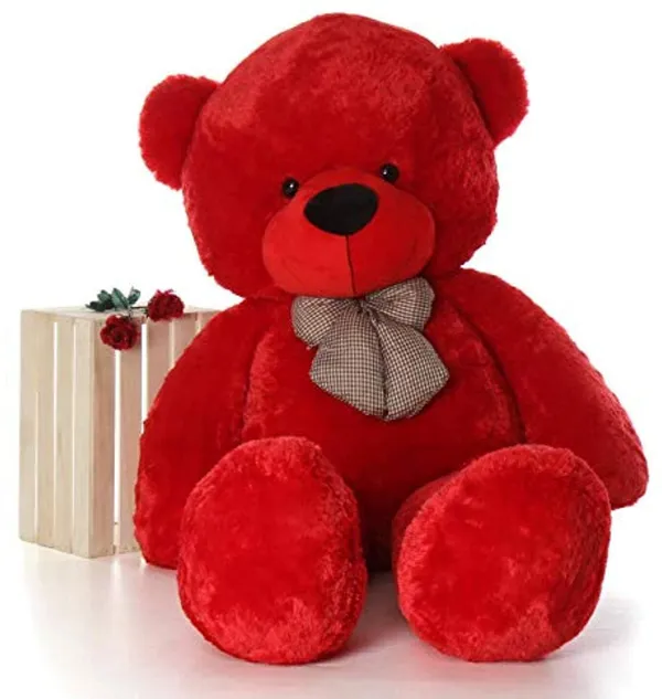 Best4U_Toys_3_Feet_Red_Premium_Soft_Teddy_Bear_–_Perfectly_Cuddly,_Huggable_&_Ideal_Gift!_-_90_Cm_(Red)
