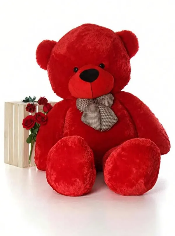 Best4U_Toys_3_Feet_Red_Premium_Soft_Teddy_Bear_–_Perfectly_Cuddly,_Huggable_&_Ideal_Gift!_-_90_Cm_(Red)