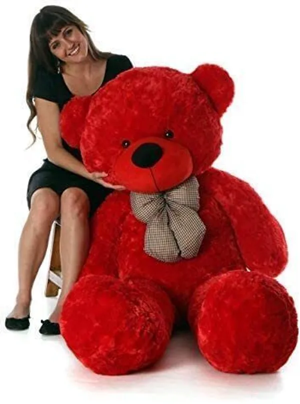 Best4U_Toys_3_Feet_Red_Premium_Soft_Teddy_Bear_–_Perfectly_Cuddly,_Huggable_&_Ideal_Gift!_-_90_Cm_(Red)