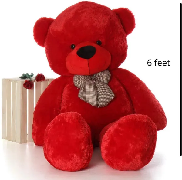 Best4U_Toys_6_Feet_Red_Premium_Soft_Teddy_Bear_–_Perfectly_Cuddly,_Huggable_&_Ideal_Gift!_-_180_Cm_(Red)