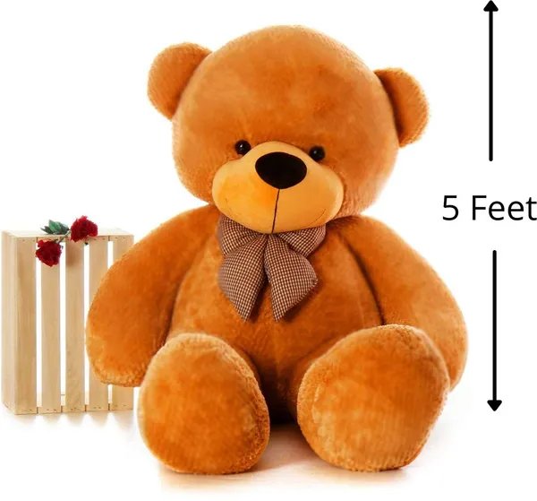 Best4U_Toys_Teddy_Bear_5_Feet_Brown_Soft_Toy_For_Girls_Valentine_Gift_150Cm_-_150_Cm_(Brown)