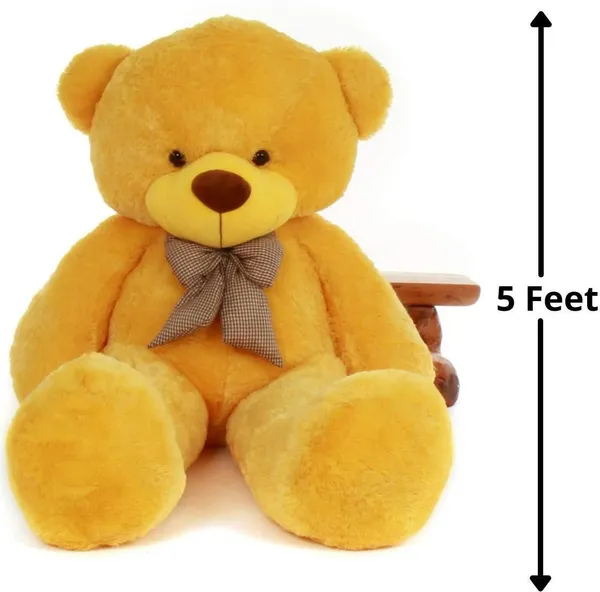 Best4U_Toys_Teddy_Bear_5_Feet_Yellow_Soft_Toy_For_Girls_Valentine_Gift_150Cm_-_150_Cm_(Yellow)