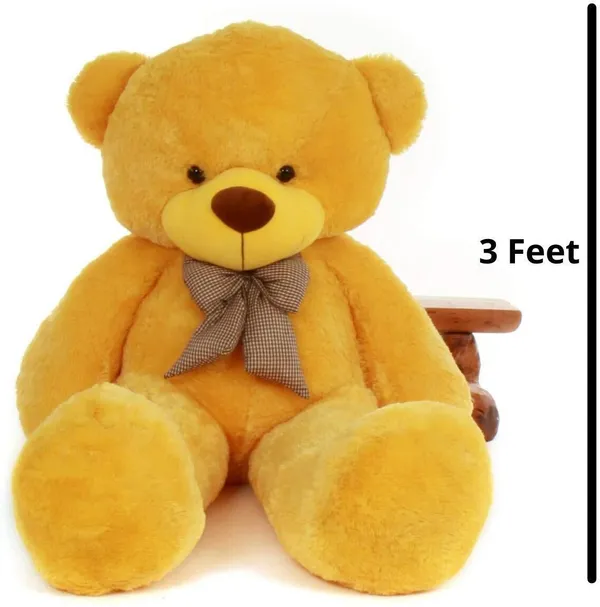 Best4U_Toys_Teddy_Bear_3_Feet_Yellow_Soft_Toy_For_Girls_Valentine_Gift_90Cm_-_90_Cm_(Yellow)