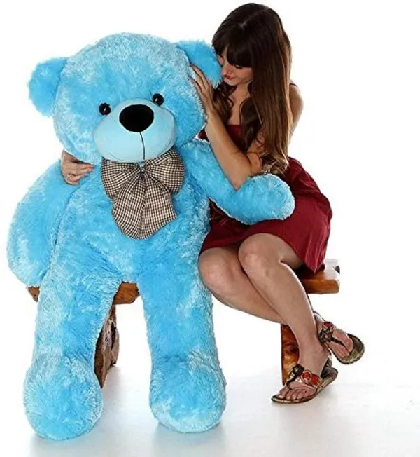 Best4U_Toys_Teddy_Bear_4_Feet_Blue_Soft_Toy_For_Girls_Valentine_Gift_120Cm_-_120_Cm_(Blue)