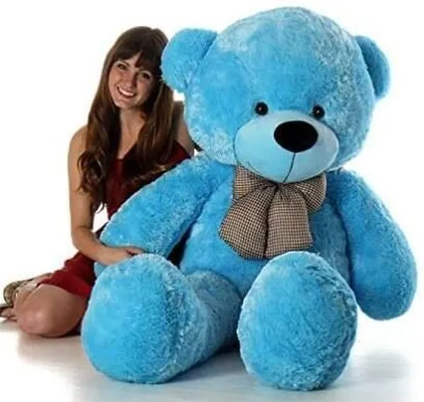 Best4U_Toys_Teddy_Bear_4_Feet_Blue_Soft_Toy_For_Girls_Valentine_Gift_120Cm_-_120_Cm_(Blue)