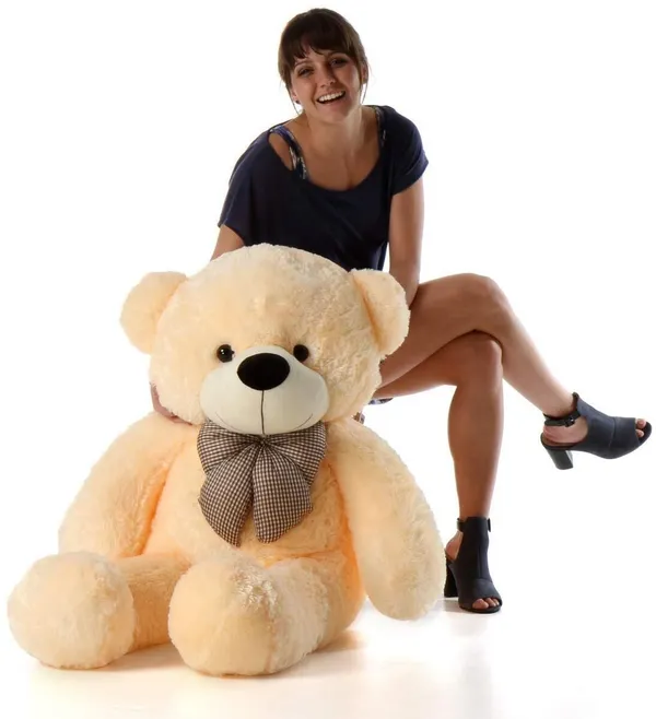 Best4U_Toys_Teddy_Bear_3_Feet_Cream_Soft_Toy_For_Girls_Valentine_Gift_90Cm_-_90_Cm_(Cream)