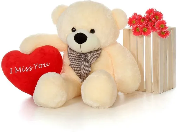 Best4U_Toys_Teddy_Bear_3_Feet_Cream_Soft_Toy_For_Girls_Valentine_Gift_90Cm_-_90_Cm_(Cream)