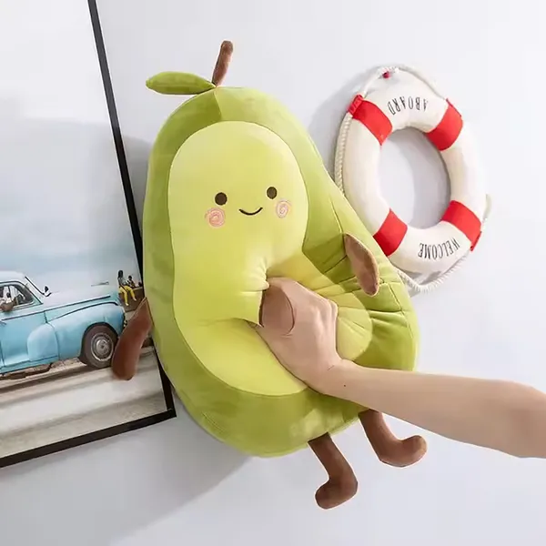 Best4U_Toys_Cute_Avocado_Soft_Toy_Plush_–_Huggable_Fruit_Stuffed_Toy_Pillow_For_Kids,_30_Cm_-_12_Inch_(Green)