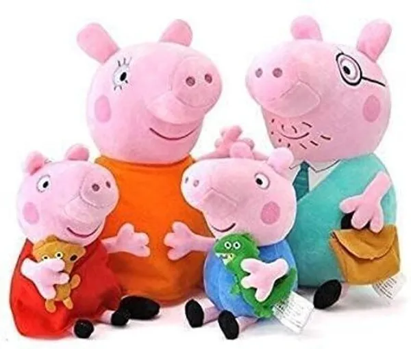 Best4U_Toys_Peppa_Pig_Family_Set_Of_4_–_Soft_&_Huggable_Stuffed_Toys_Gift_For_Kids_-_18_Cm_(Multicolor)