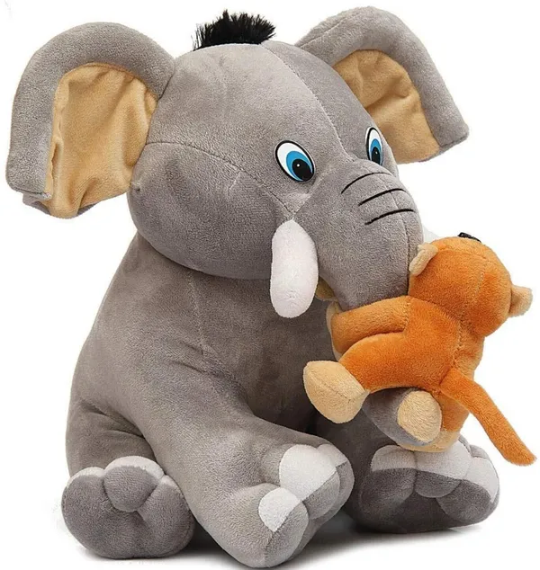 Best4U_Toys_Elephant_Soft_Toy_–_30_Cm_(Kids,_Home_Décor_&_Gifting)_-_30_Cm_(Grey)
