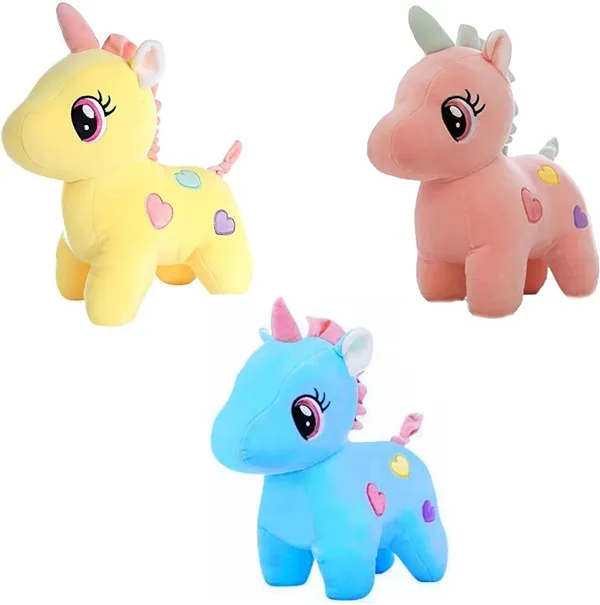 Best4U_Toys_3Pcs_Unicorn_Soft_Toy_Combo_Pink_Blue_Yellow_25Cm_Plush_Gift_Set_-_25_Cm_(Multicolor)