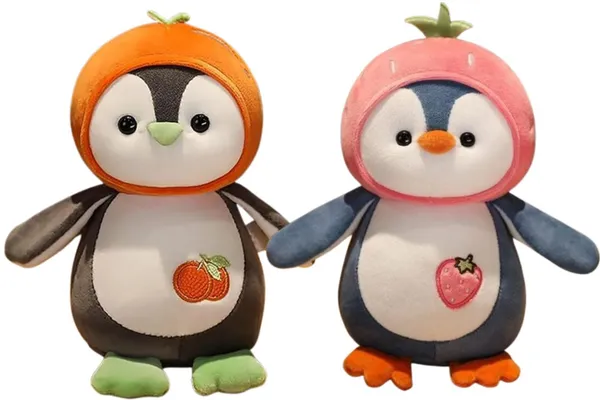 Best4U_Toys_Combo_Fruit_Penguin_Soft_Toy_(Pink-Orange,_25Cm)_–_Cute_Plush_Gift_For_Kids_-_25_Cm_(Multicolor)