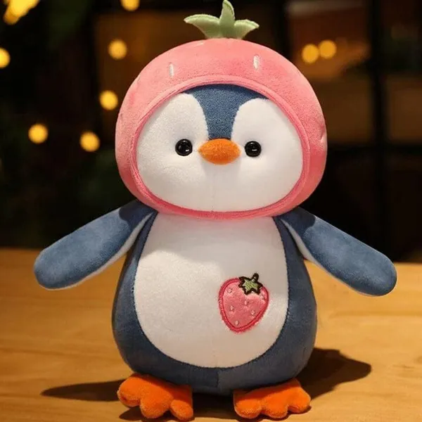 Best4U_Toys_Combo_Fruit_Penguin_Soft_Toy_(Pink-Orange,_25Cm)_–_Cute_Plush_Gift_For_Kids_-_25_Cm_(Multicolor)