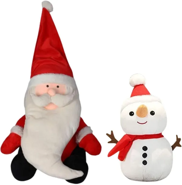 Best4U_Toys_Santa_&_Snowman_Combo_–_Soft_Toy_Gift_Set_For_Christmas_(2_Pcs)_-_50_Cm_(Multicolor)