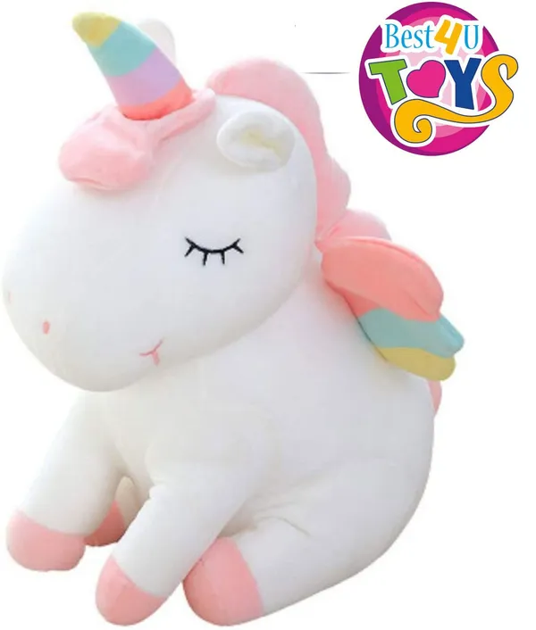Best4U_Toys_Flying_Unicorn_Soft_Toy_25_Cm_Cute_Plush_Teddy_Stuffed_Animal_For_Kids_-_9.8_Inch_(White)