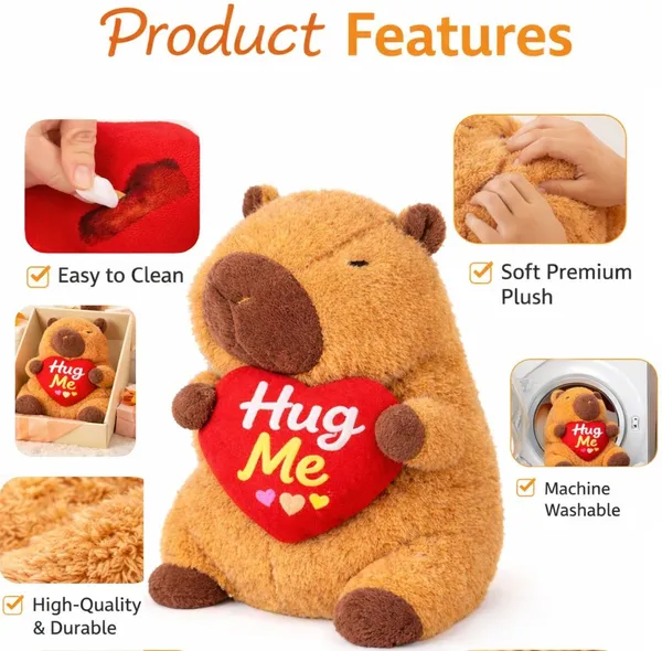 Best4U_Toys_Capybara_Soft_Toy_Holding_Heart_"Hug_Me"_Plush_Toy_For_Girlfriend/Boyfriend_-_10_Inch_((Hug_Me))