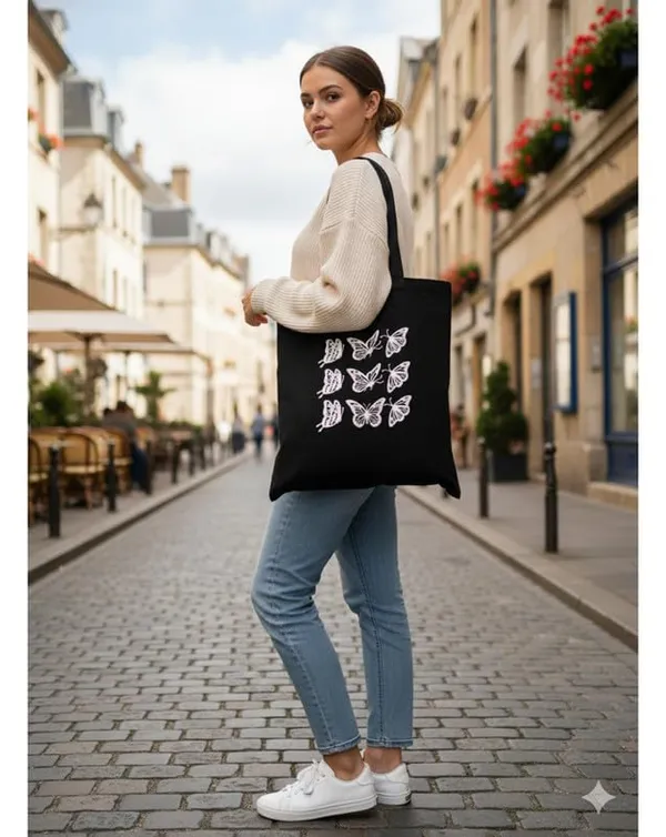 Black_Canvas_Butterfly_Print_Tote_Bag_For_Women