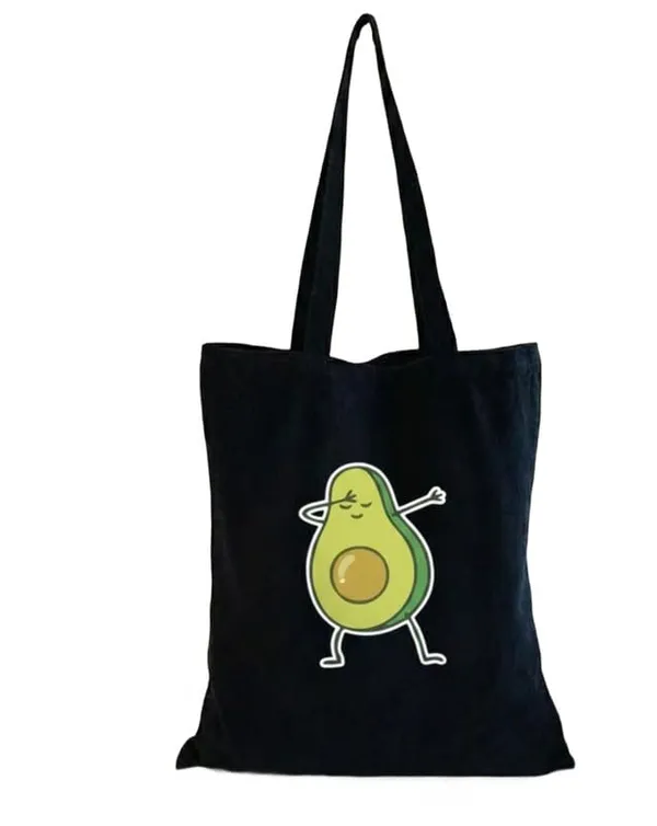 Black_Canvas_Printed_Tote_Bag_With_Avocado_Print_For_Women