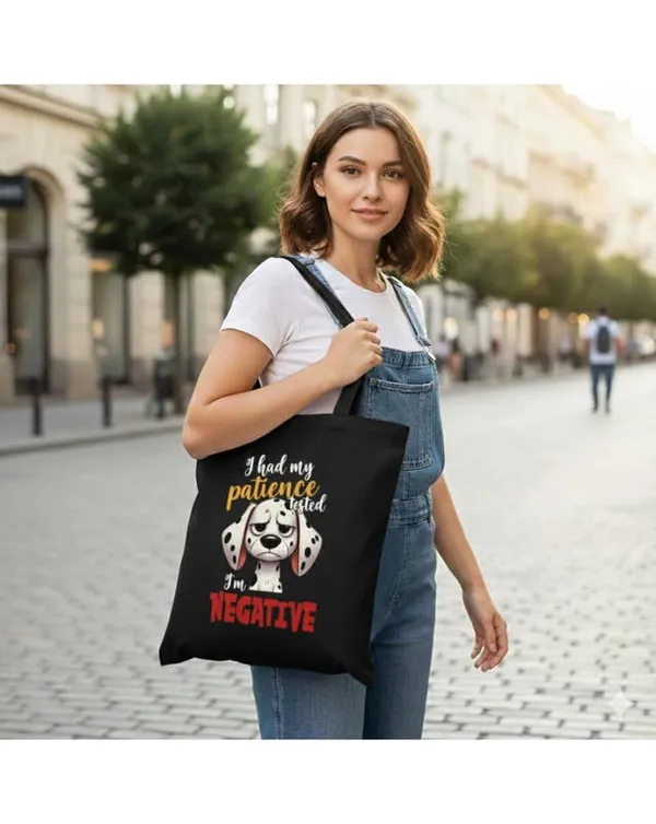 Black_Canvas_Printed_Tote_Bag_With_Sad_Dog_Print_For_Women