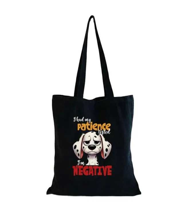 Black_Canvas_Printed_Tote_Bag_With_Sad_Dog_Print_For_Women