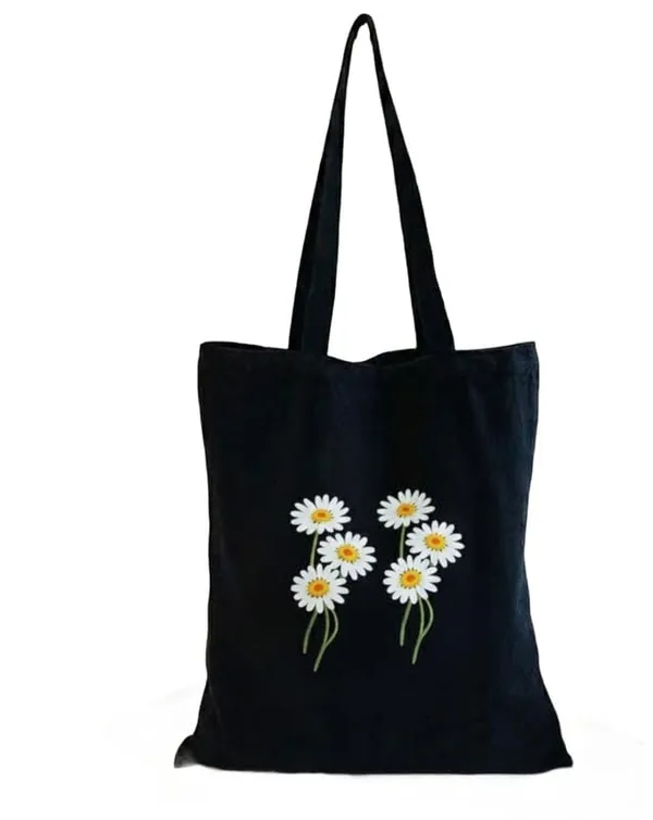 Black_Canvas_Floral_Printed_Tote_Bag_9_Flowers_For_Women