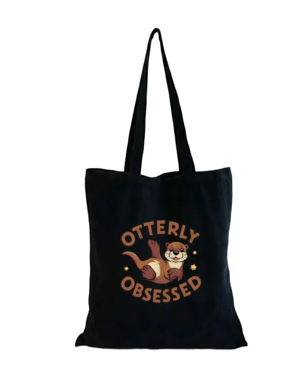 Black_Canvas_Otterly_Obsessed_Print_Tote_Bag_For_Women