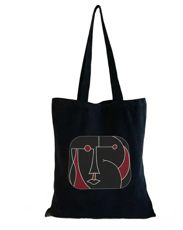 Black_Canvas_Printed_Tote_Bag_With_Modern_Art_Face_Print_For_Women
