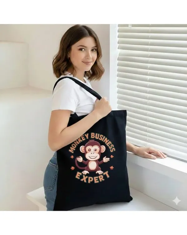 Black_Canvas_Printed_Tote_Bag_With_Monkey_Print_For_Women