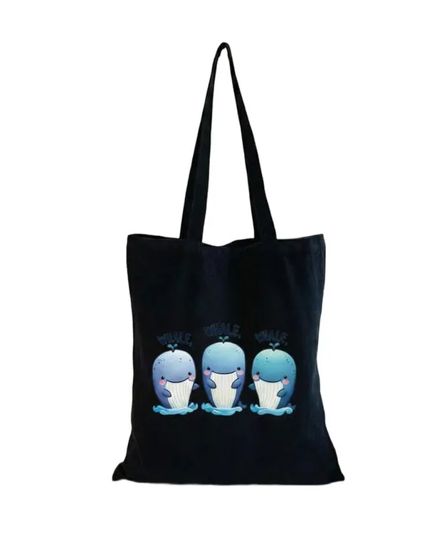Black_Canvas_Printed_Tote_Bag_With_Baby_Whale_Print_For_Women