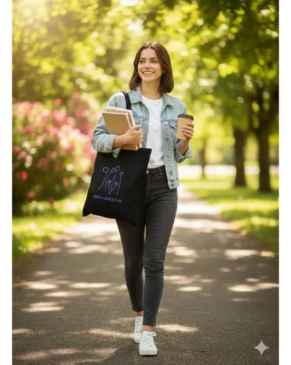 Black_Canvas_Make_A_Simple_Plan_Print_Tote_Bag_For_Women